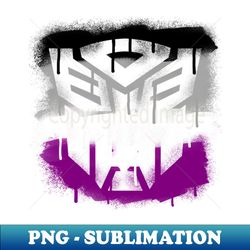 Asexual Autobot - Aesthetic Sublimation Digital File - Enhance Your Apparel with Stunning Detail