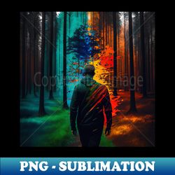 Journey Through the Mystical Forest Unleash the Power of Your Thoughts 8 - Artistic Sublimation Digital File - Unleash Your Creativity