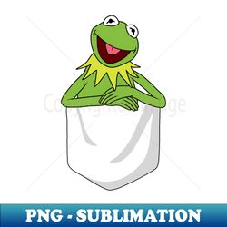 Kermit The Frog in Pocket - Stylish Sublimation Digital Download - Vibrant and Eye-Catching Typography