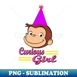 Curious George of Birthday Girl - Instant Sublimation Digital Download - Enhance Your Apparel with Stunning Detail