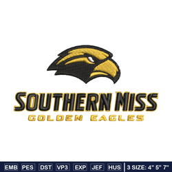 Southern Miss Golden Eagles embroidery design, Southern Miss Golden Eagles embroidery, Sport embroidery, NCAA embroidery