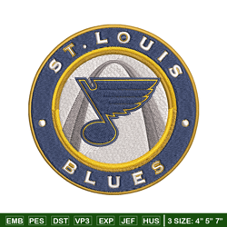 St. Louis Blues logo Embroidery, NHL Embroidery, Sport embroidery, Logo Embroidery, NHL Embroidery design.