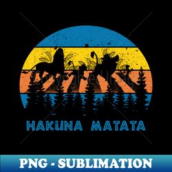 Hakuna Matata Retro - Instant PNG Sublimation Download - Add a Festive Touch to Every Day
