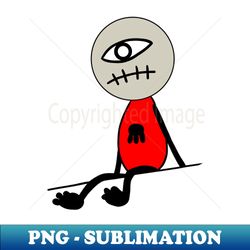 one eye monster zombie doll sitting meme lolol meiruko - exclusive png sublimation download - stunning sublimation graphics