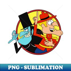 Dudley Do-Right and Snidely Whiplash -  Bullwinkle - Special Edition Sublimation PNG File - Spice Up Your Sublimation Projects