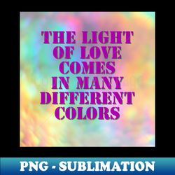 Light of Love colors - Elegant Sublimation PNG Download - Boost Your Success with this Inspirational PNG Download