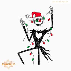 Cute Jack Skellington Nightmare Before Christmas SVG File