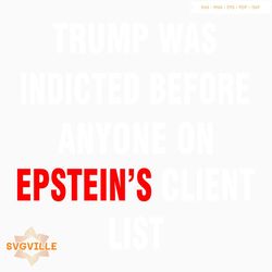Funny Joel Bauman Trump Was Indicted Before Anyone SVG