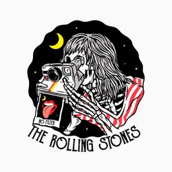 Rock n Roll 'No Filter' Skeleton  The Stones PNG, The Stones PNG, RollingStone, Sublimation Print, RollingStones