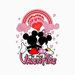 Be Mine Valentine Disney Couple PNG