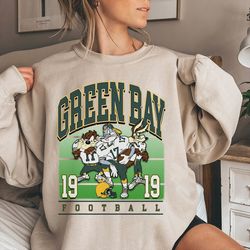 Green Bay Football Sweatshirt  Vintage Style Green Bay Football Crewneck Sweatshirt  Green Bay Sweatshirt Unisex