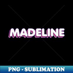 Pink Layers Madeline Name Label - Signature Sublimation PNG File - Defying the Norms
