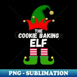 The Cookie Baking Elf Family Christmas Elf Costume - Modern Sublimation PNG File - Instantly Transform Your Sublimation Projects
