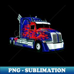 Outstanding adorable exclusive hand drawing movie truck Kenworth T680 - Instant PNG Sublimation Download - Unleash Your Creativity