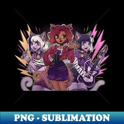 Monster High Cats - PNG Transparent Digital Download File for Sublimation - Unlock Vibrant Sublimation Designs