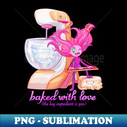 Baked with love the Candy Queen - Artistic Sublimation Digital File - Revolutionize Your Designs