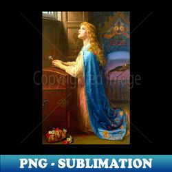 Forget Me Not 1901 - Arthur Hughes - Sublimation-Ready PNG File - Perfect for Sublimation Art