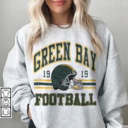 Green Bay Football Sweatshirt, Shirt Retro Style 90s Vintage Unisex Crewneck, Graphic Tee Gift For Football Fan Sport L1