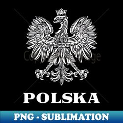 Vintage Style PolandPolish Eagle Flag - High-Resolution PNG Sublimation File - Boost Your Success with this Inspirational PNG Download