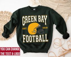 Green Bay Football Sweatshirt  Green Bay Football shirt  Vintage Style Green Bay Football Sweatshirt  Green Bay Fan Gift