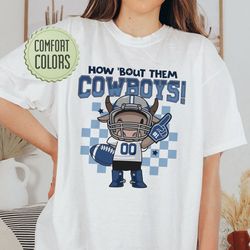 Dallas Football Comfort Colors Shirt, Cowboy Football T Shirt, Dallas Highland Cow Football, Game Day Long Sleeve, Fall
