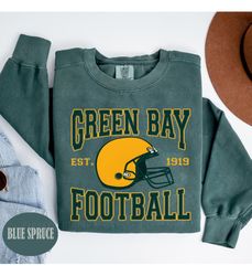 Green Bay Football Sweatshirt, Shirt Retro Style 90s Vintage Unisex Crewneck, Gift For Football Fan, Green Bay Fan Gift,