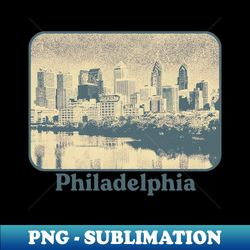 Philly Pride  Philadelphia Retro Style Design - Artistic Sublimation Digital File - Add a Festive Touch to Every Day
