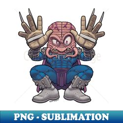 The brain of Krang and the Strength of Shredder - Modern Sublimation PNG File - Revolutionize Your Designs