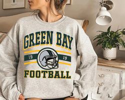 Vintage Green Bay Football Sweatshirt, Green Bay Football Crewneck Sweatshirt, Green Bay Football Shirt, Vintage Green B
