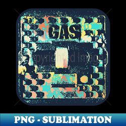 Gas surface box  access cover in colorful vintage look - Vintage Sublimation PNG Download - Fashionable and Fearless
