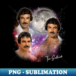 Tom Selleck -- Sexy 80s Aesthetic Design - High-Resolution PNG Sublimation File - Unleash Your Inner Rebellion