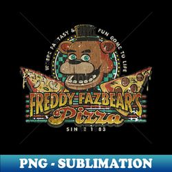 Freddy Fazbears Pizza - Vintage - PNG Transparent Sublimation File - Create with Confidence