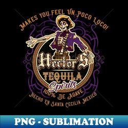 Hectors Tequila Label - Retro PNG Sublimation Digital Download - Bring Your Designs to Life