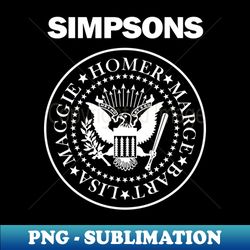 Rock N Roll x The Simpsons - Premium PNG Sublimation File - Transform Your Sublimation Creations