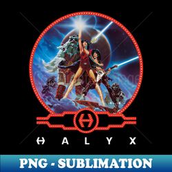 Halyx - Retro PNG Sublimation Digital Download - Perfect for Sublimation Art