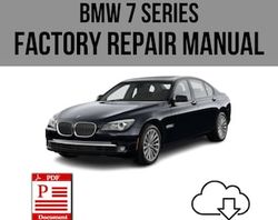 BMW 7 Series 2008-2015 Workshop Service Repair Manual Download
