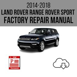 Land Rover Range Rover Sport 2014-2018 Workshop Service Repair Manual Download