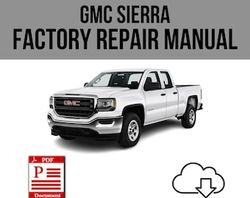 GMC Sierra 2019-2023 Workshop Service Repair Manual Download