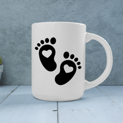 Baby Footprint, Baby Feet SVG Instant Download SVG, PNG, JPG Digital Download