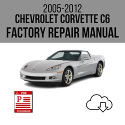 Chevrolet Corvette C6 2005-2012 Workshop Service Repair Manual Download