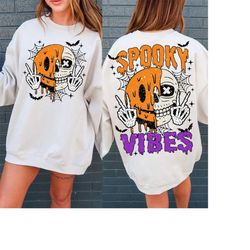 Spooky Vibes Png, retro halloween png, spooky halloween png, halloween smile face png, Halloween png, spooky vibes png,