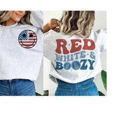 Red White & Boozy Svg | Independence Day | 4th Of July Svg | 4th Of July Png | Red White Blue Svg | USA Svg | America Sv