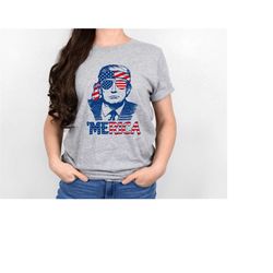 trump merica 2024 shirt, pro trump shirt, pro america shirt,  unisex t-shirt, republican shirt, republican gifts, patrio