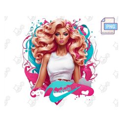 Experience the Elegance of Barbie with Our Delightful Barbie PNG File - Sublimation Designs, Graphics - Digital Download