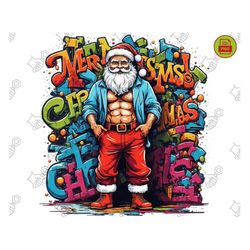 Santa Claus PNG - Christmas Design PNG, Holiday Shirt PNG, Santa Clipart, Funny Santa svg, Festive Christmas png Files