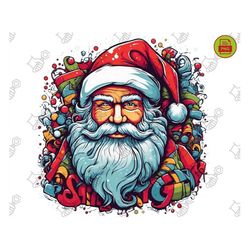 Elevate Christmas Spirit: Santa Claus PNG - Christmas Design PNG, Santa Clipart, Funny Santa SVG, Festive Holiday png