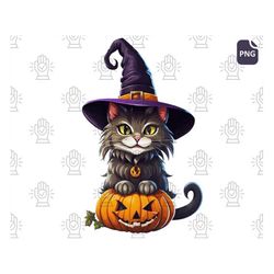 Prepare for a Halloween Filled with Giggles with Halloween Stylish Cat PNG - An Adorable Collection of Cute and Funny Ha
