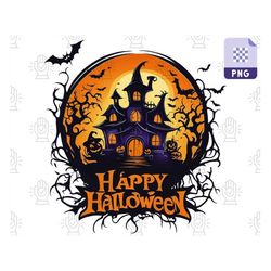 Whimsical Halloween Wonders: Happy Halloween PNG - Sublimation Designs, Graphics - Digital Download, Printable Art - Pla