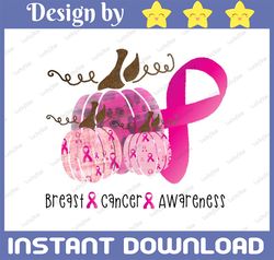 Breast Cancer Awareness PNG, In October We Wear Pink Png,PINK Pumpkin, Fall Pumpkin, pink awareness ribbon png, sublimat