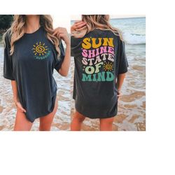 Sunshine State Of Mind PNG SVG, Retro Summer Sublimation, Popular Trendy Summer, Sunshine Png, Preppy Summer Design Png,